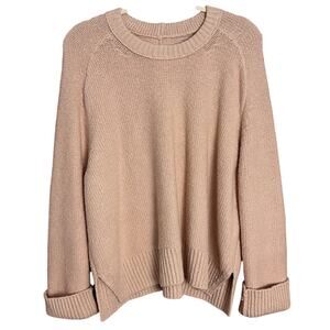 Abercrombie & Fitch Chunky Sweater Light Pink Womens Size Large L